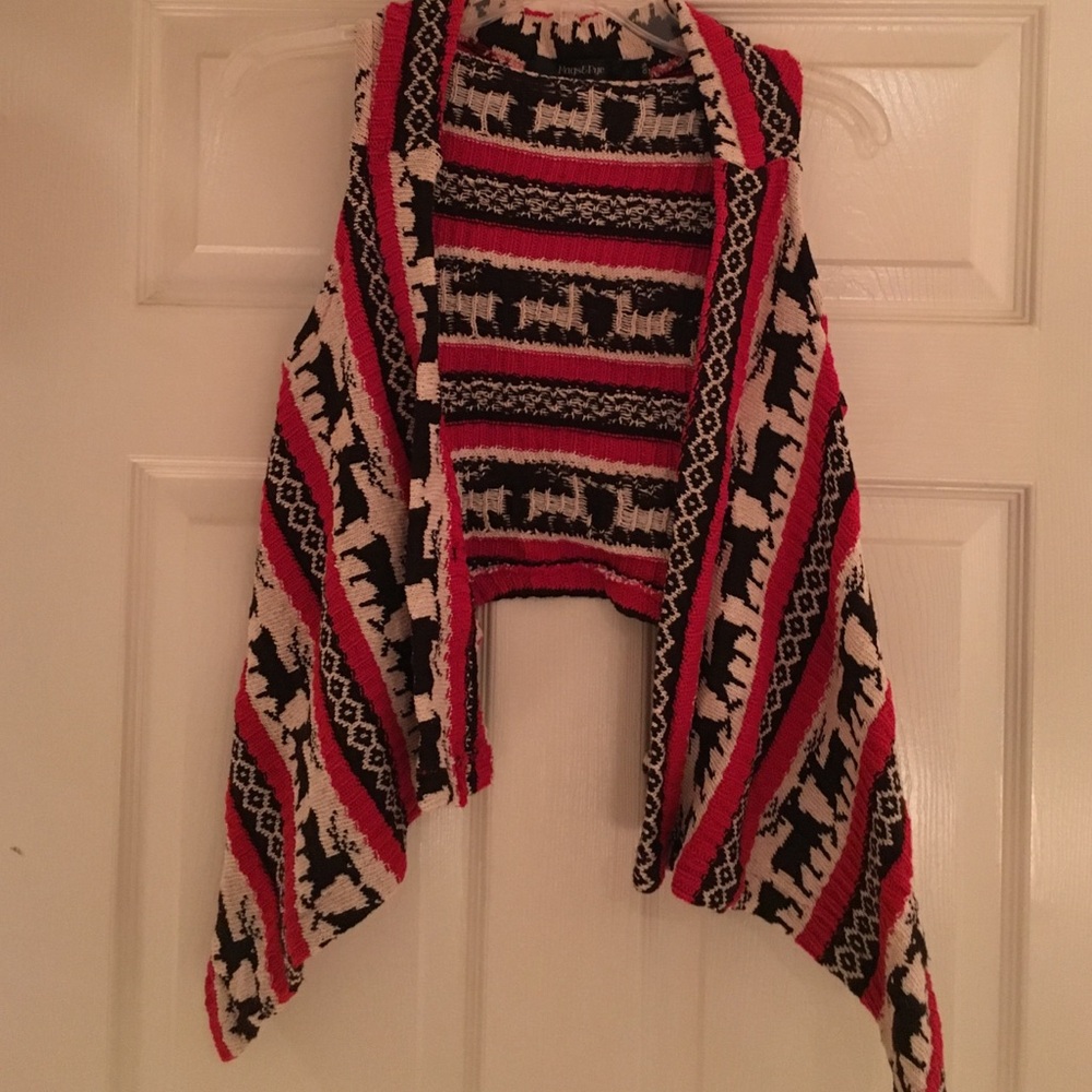 Red and Brown Ugly Christmas Vest